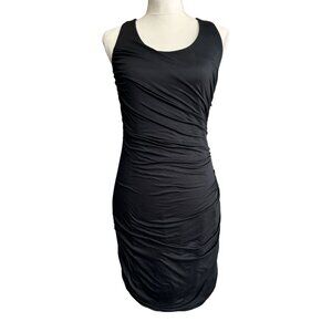 Rag & Bone Black Sleeveless Ruched Stretch Dress Size 6